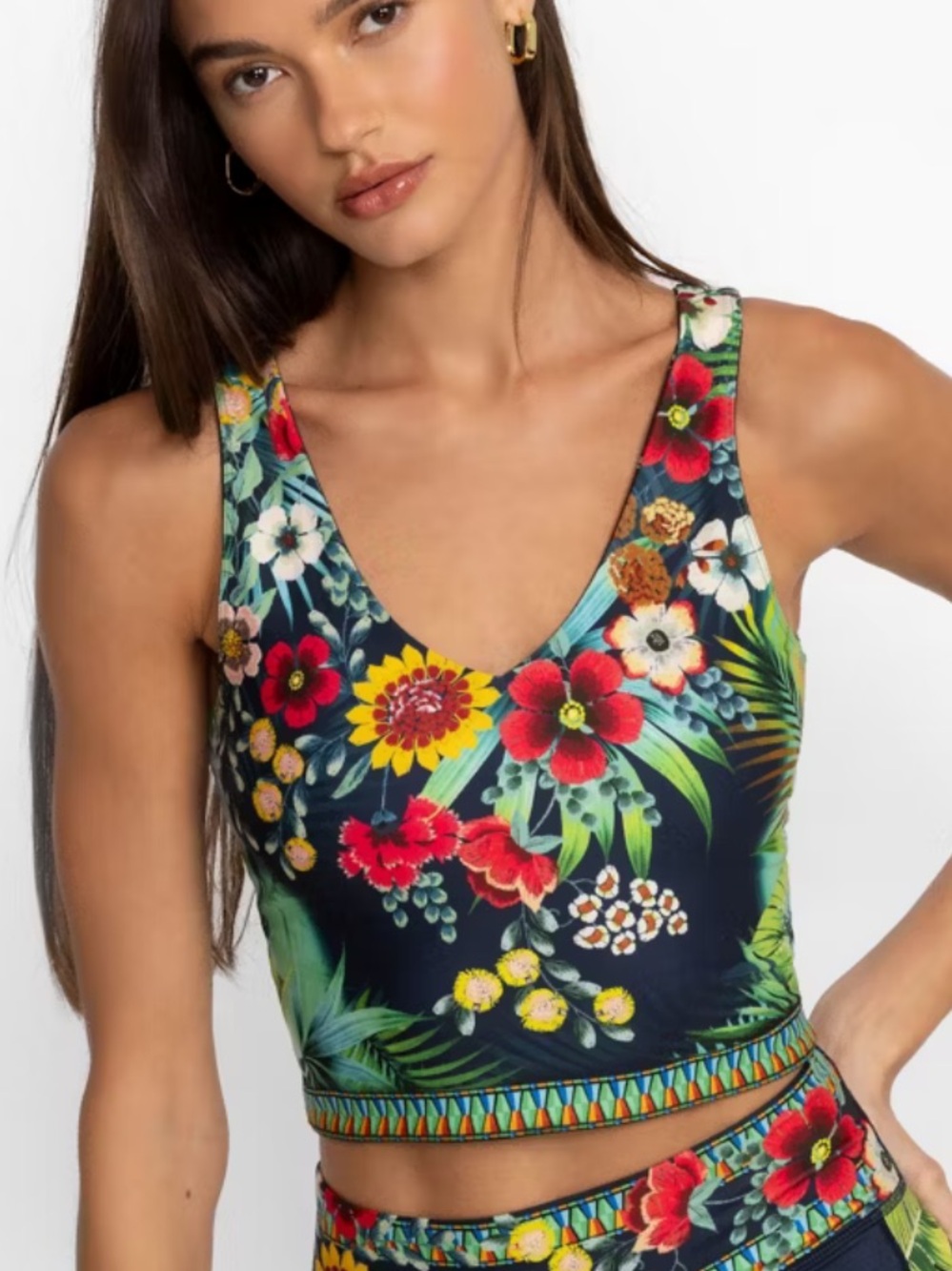 Johnny Was Bee Active Reversible Compression Tank - Picture 3 of 12